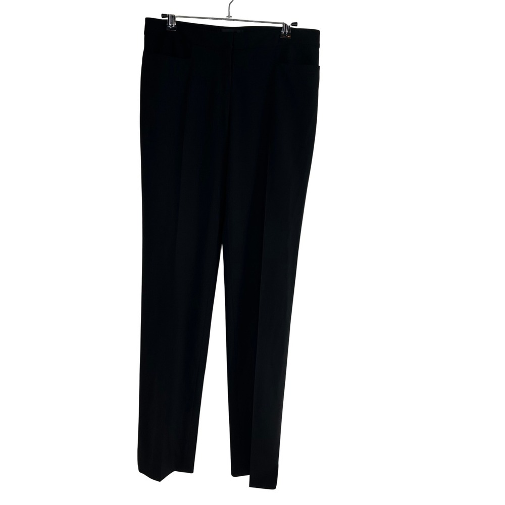 St. John Collection‎ Black Straight Leg Pants Career Dress Trouser Size 4